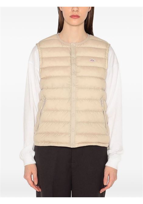 inner down crewneck vest woman oyster white DANTON | DT-A0002OYSTER WHITE